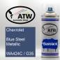 Preview: Chevrolet, Blue Steel Metallic, WA424C / G35: 400ml Sprühdose, von ATW Autoteile West.